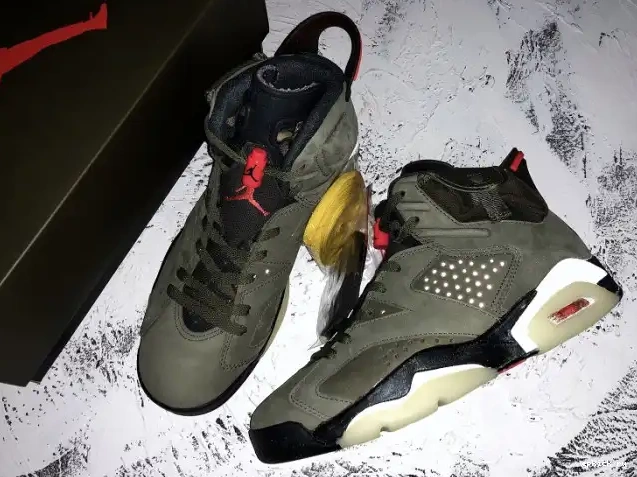 Rep Air Scott 6 x Travis Olive Medium CN1084-200 Jordan 0407